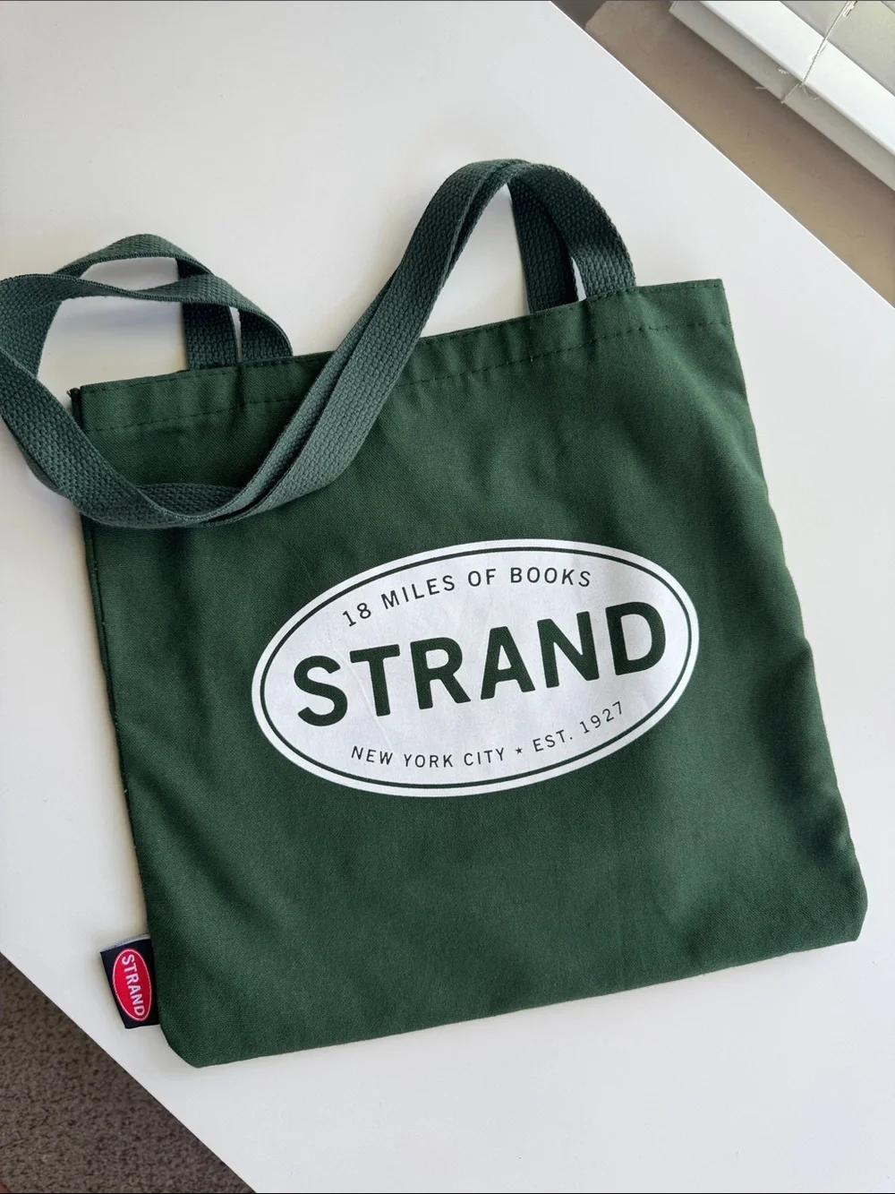 Strand Canvas Tote Bag in Forest Green